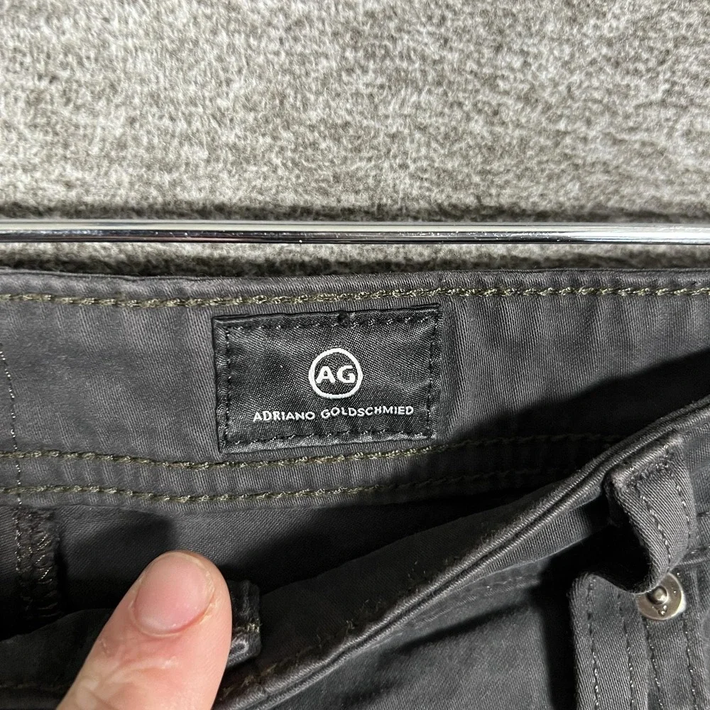 AG Adriano Goldschmied The Tellis Pants Mens 38x34 Gray Modern‎ Slim Stretch